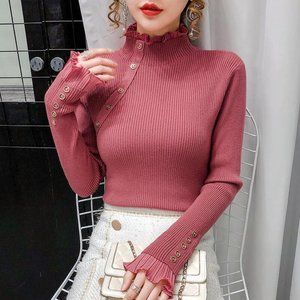 knitted long sleeve top